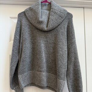Women's Express x negin mirsalehi Grey Cowl Neck Sweater Size XS